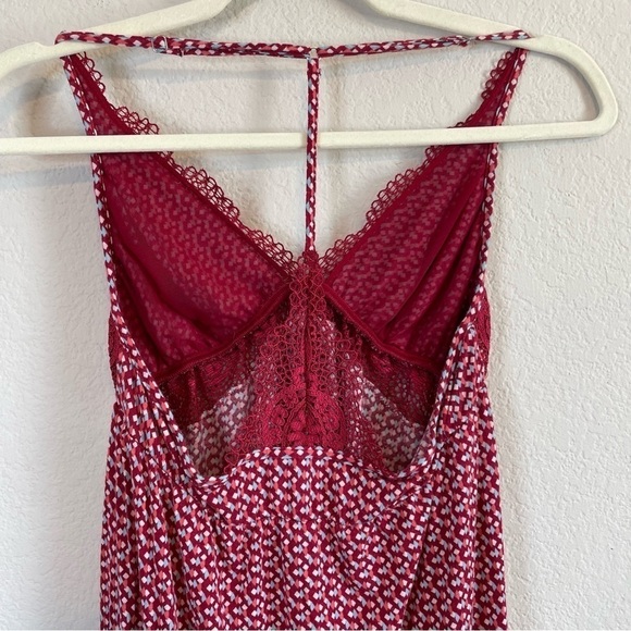 Victoria’s Secret Red Slip Style Nightie Super Soft Lace Detail Size Medium - Picture 3 of 12